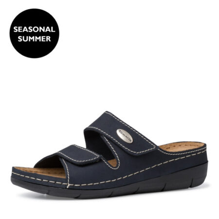 Tamaris Navy Læder Sandal