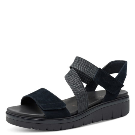 Tamaris Navy Sandal Med Velcro
