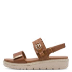 Tamaris Cognac Læder Sandal - Billede 3