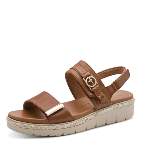 Tamaris Cognac Læder Sandal