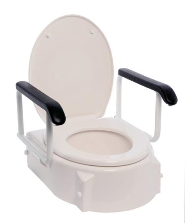 Toiletforhøjer m/armlæn og brædt