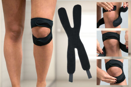Knæ Bandage Med Velcro, X Forbinding