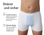 Hvide Herre Boxerunderbukser med inkontinens - Billede 2