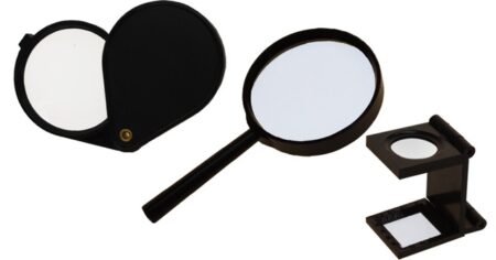 Forstørelsesglas sæt med 3 lupper