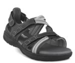 New Feet Herre Sandal sort m/velcro