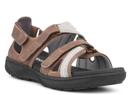 New Feet Brun Sandal m/velcro
