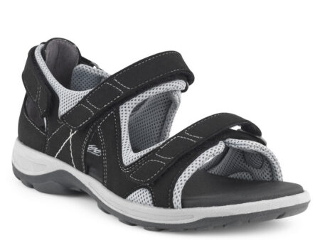 New Feet Sandal Sort m/hælkappe