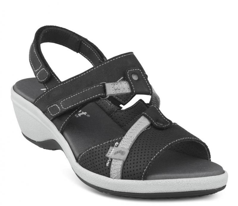 1-09n151-o-bla-fl Sandal Sort - Billede 1