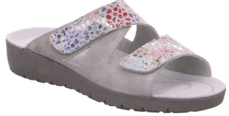 Rohde Grå Slipper Sandal med Velcro