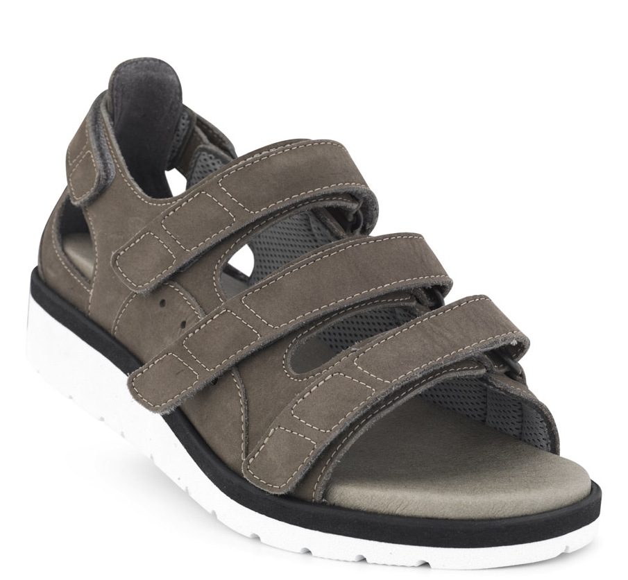 1-151-52-1512_b New Feet Grå Sandal Nubuck - Billede 1