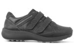 Sko Sort m/velcro og Stretch - Billede 2