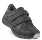 Sko Sort m/velcro og Stretch
