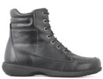 Bred Snørestøvle Sort m/stretch - Billede 2