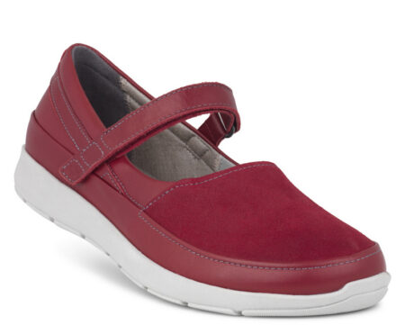 New Feet Rød Ballerina m/stretch