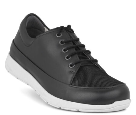 New Feet Snøresko Sort m/stretch