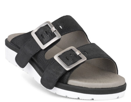 New Feet Slipper Sort Læder