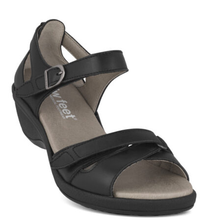 New Feet Sandal Sort m/hælkappe