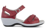 New Feet Sandal Rød m/hælkappe - Billede 2