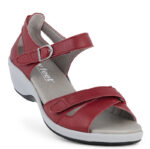 New Feet Sandal Rød m/hælkappe