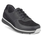 New Feet Sort snørsko m/stretch