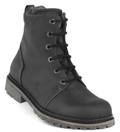 New Feet Sort Snørestøvle