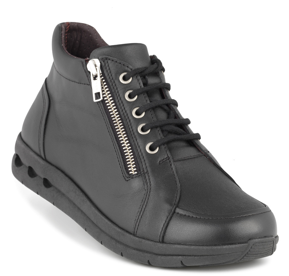 1-172-11-210-b New Feet Støvlet m/stretch sort - Billede 1