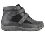 New Feet Bred Støvle sort m/velcro og stretch - Billede 2
