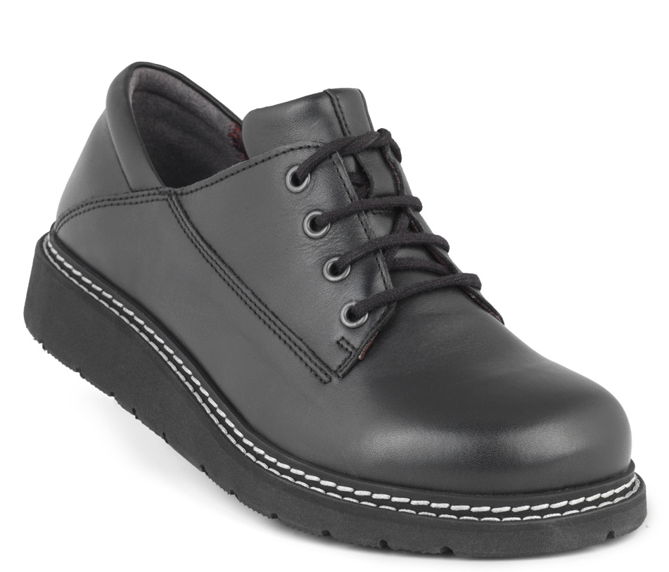 1-172-35-110-b New Feet sort Snøresko - Billede 1