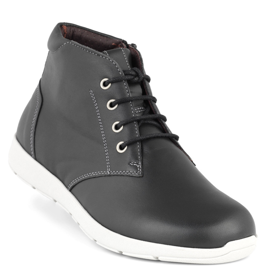 1-172-43-110-b New Feet Sort Snørestøvlet - Billede 1