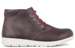 New Feet Mørk vinrød Snørestøvlet - Billede 2