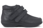New Feet Bred Herrestøvle sort m/velcro og stretch - Billede 2