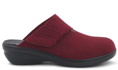 New Feet Mørkrød Hjemmesko Filtet