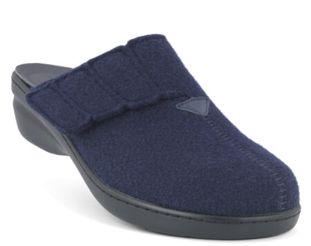 New Feet Blå Uld Filt Hjemmesko