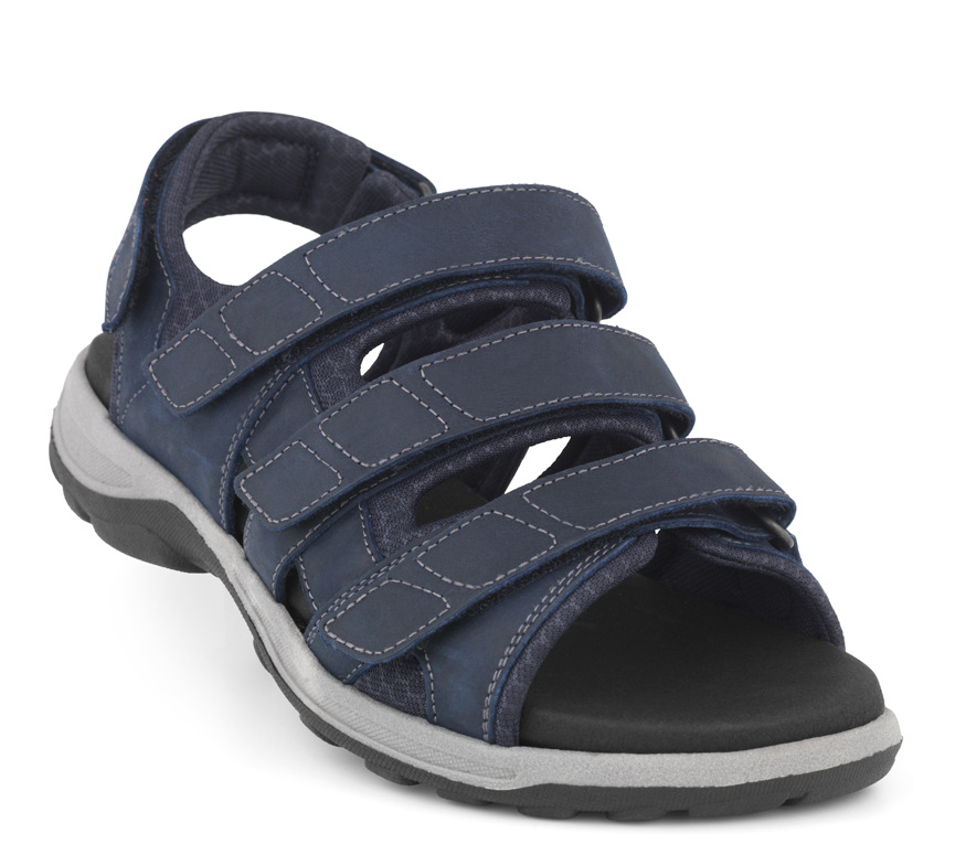 1-181-22-340-b_ New Feet Blå Sandal - Billede 1