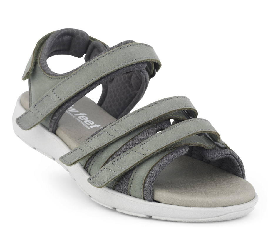 1-181-26-360_b New Feet Sandal Grøn m/letvægtssål - Billede 1