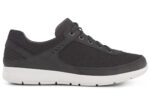 New Feet Sort Textil Og Læder Snøresko - Billede 2