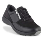 New Feet Sort Snøresko m/stretch