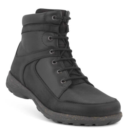 New Feet Sort Snørestøvle