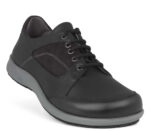 New Feet bred snøresko Sort m/stretch
