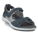 Damesandal petrol m/velcro