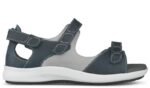 Damesandal petrol m/velcro - Billede 2
