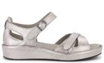 New Feet Sølv Sandal m/hælkappe - Billede 2