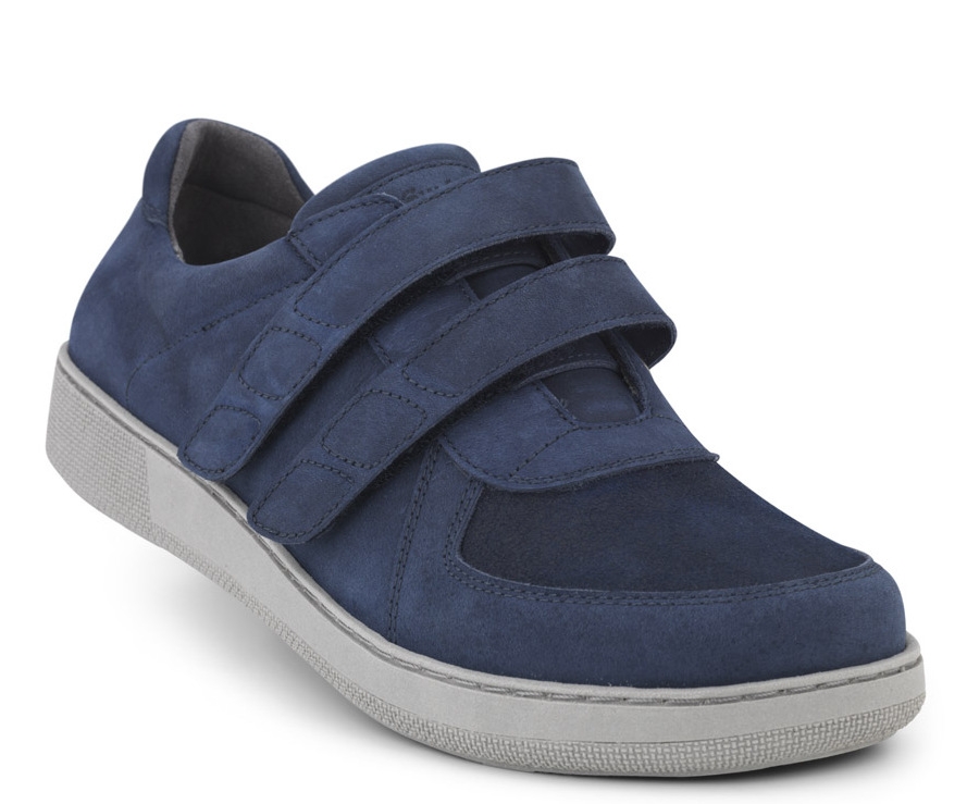 1-191-13-440_b New Feet Blå Sko m/Velcro - Billede 1