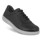New Feet Sort Snøresko m/Stretch