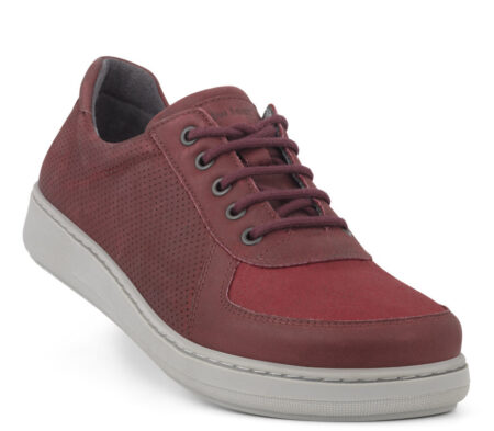 New Feet Bordeaux Sko med Stretch