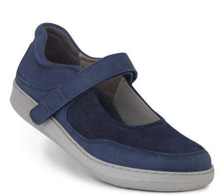 New Feet Blå Ballerina Sko m/Stretch