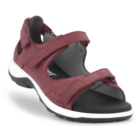 New Feet Bordeaux Sandal m/hælkappe