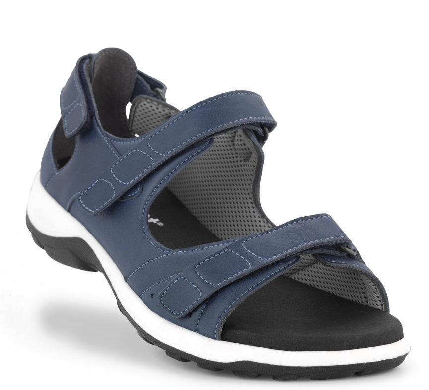 1-191-21-140_b New Feet Blå Sandal m/hælkappe - Billede 1
