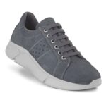 New Feet Gråblå Snøresko Nubuck