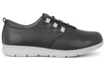 New Feet Sort Snøresko Glat Læder - Billede 2